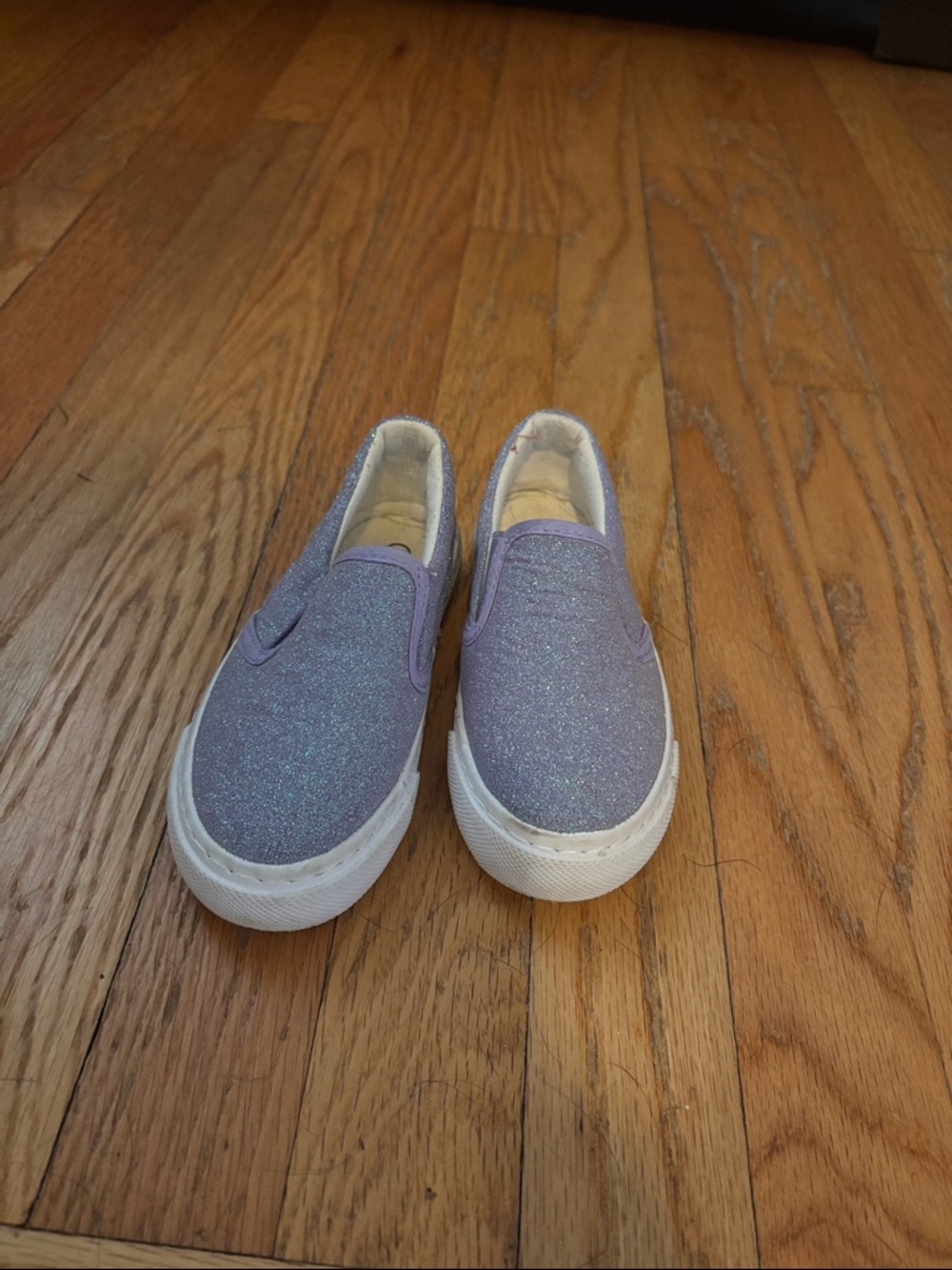 Kids Slip-On Glitter Sneakers - Lavender